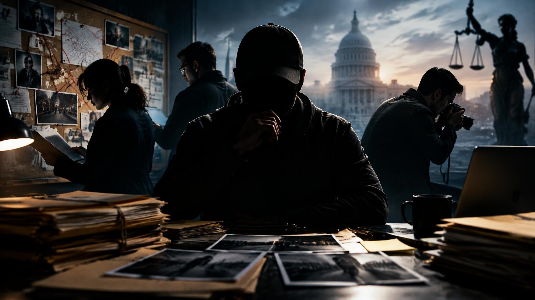 anonymous investigator in shadow